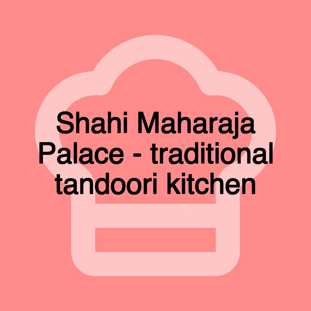 Shahi Maharaja Palace - traditional tandoori kitchen Shahi Maharaja Palace - traditional tandoori kitchen