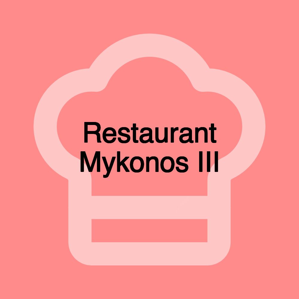 Restaurant Mykonos III