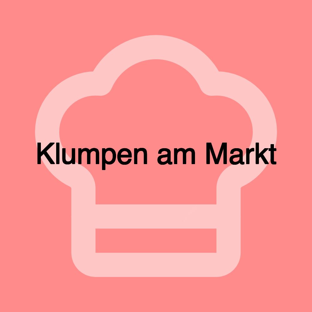 Klumpen am Markt