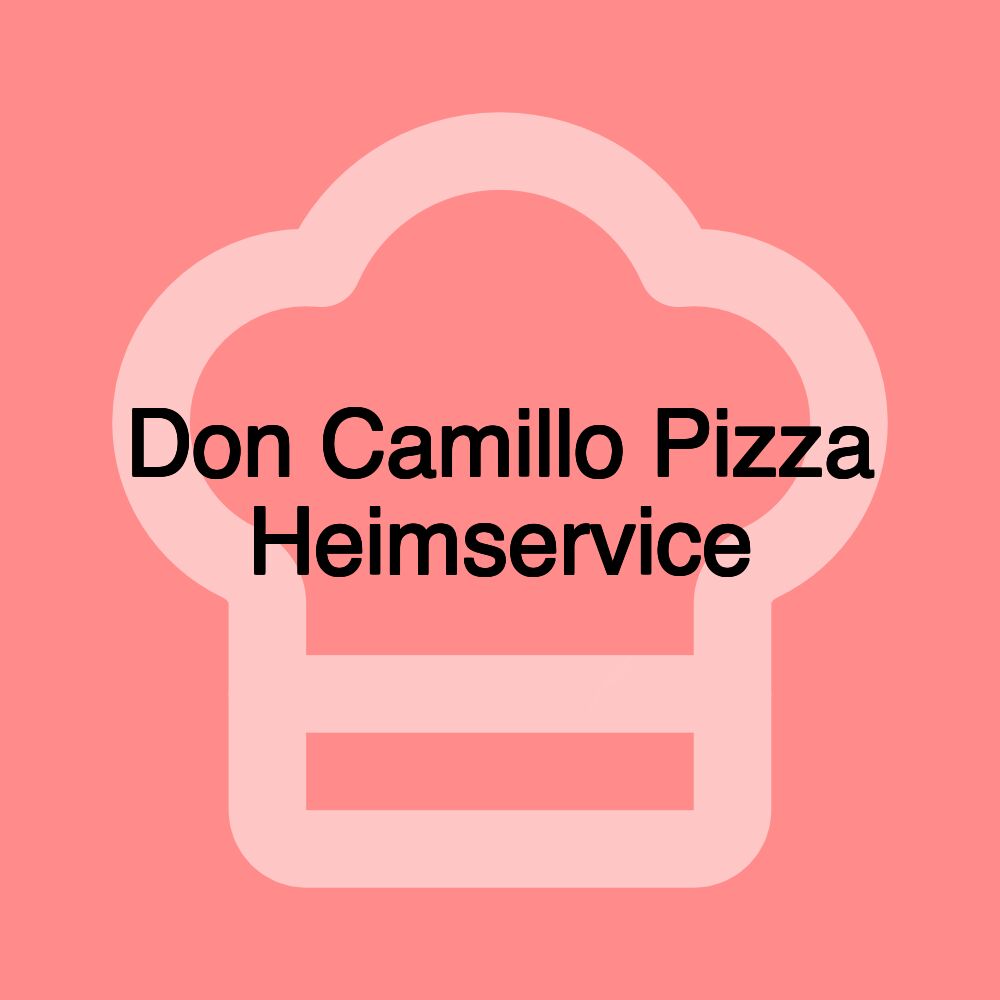 Don Camillo Pizza Heimservice